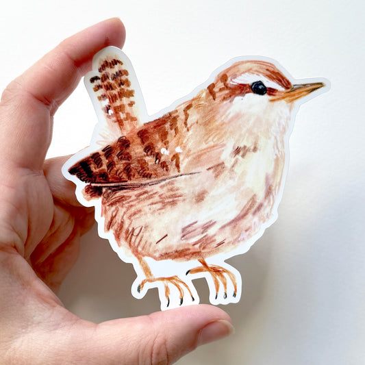 Little Wren Garden Bird Sticker