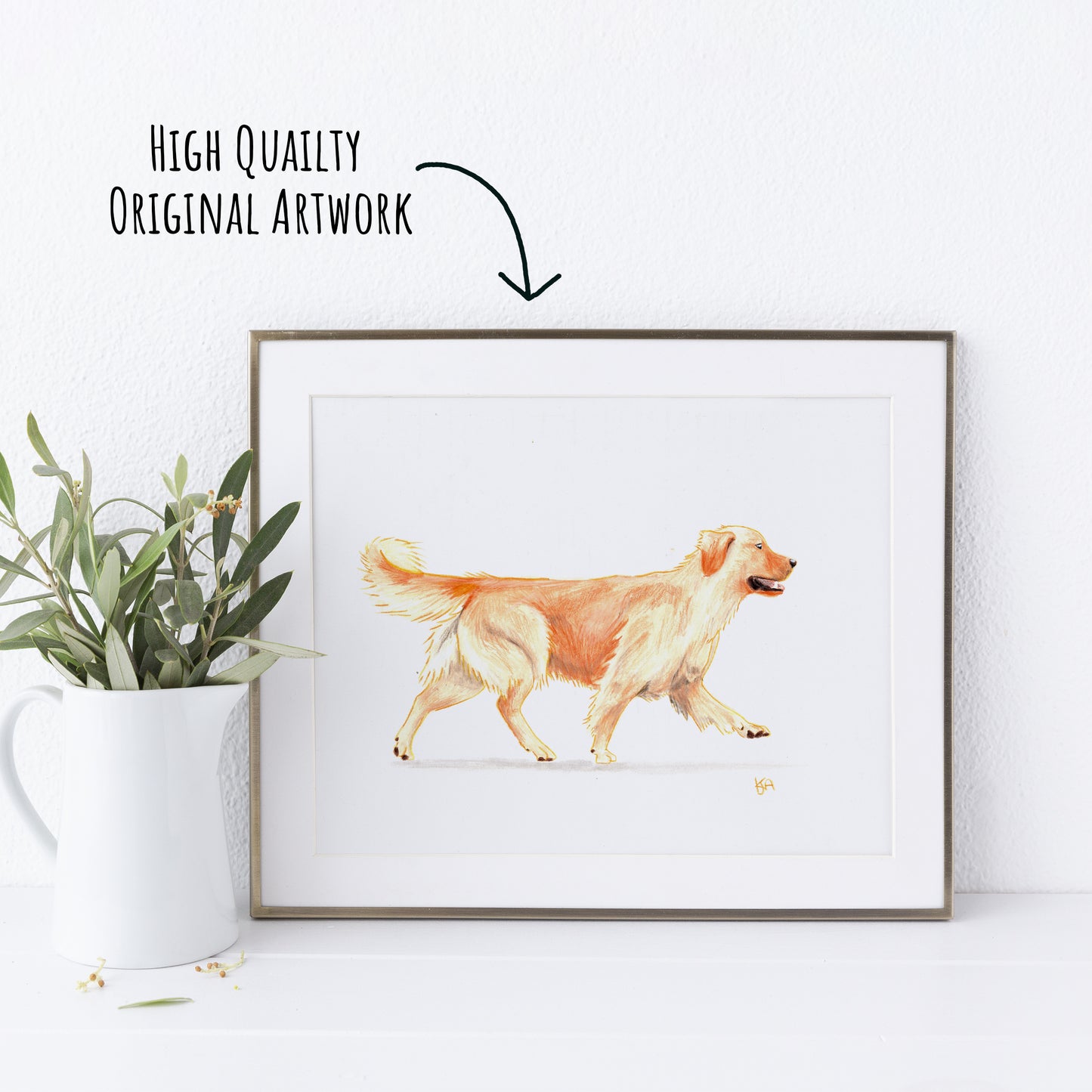 Golden Retriever Dog Original painting