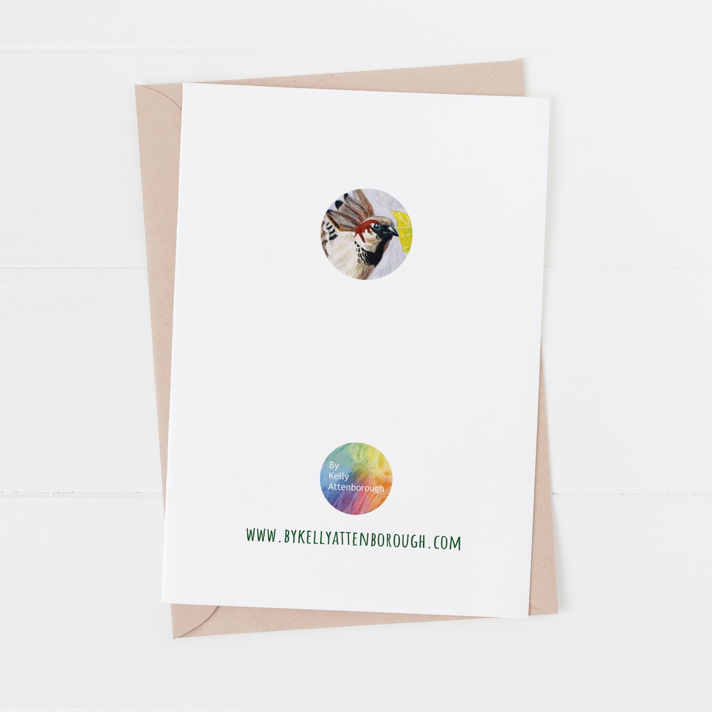 House Sparrow Birthday Card - Nature Inspired Greeting Card