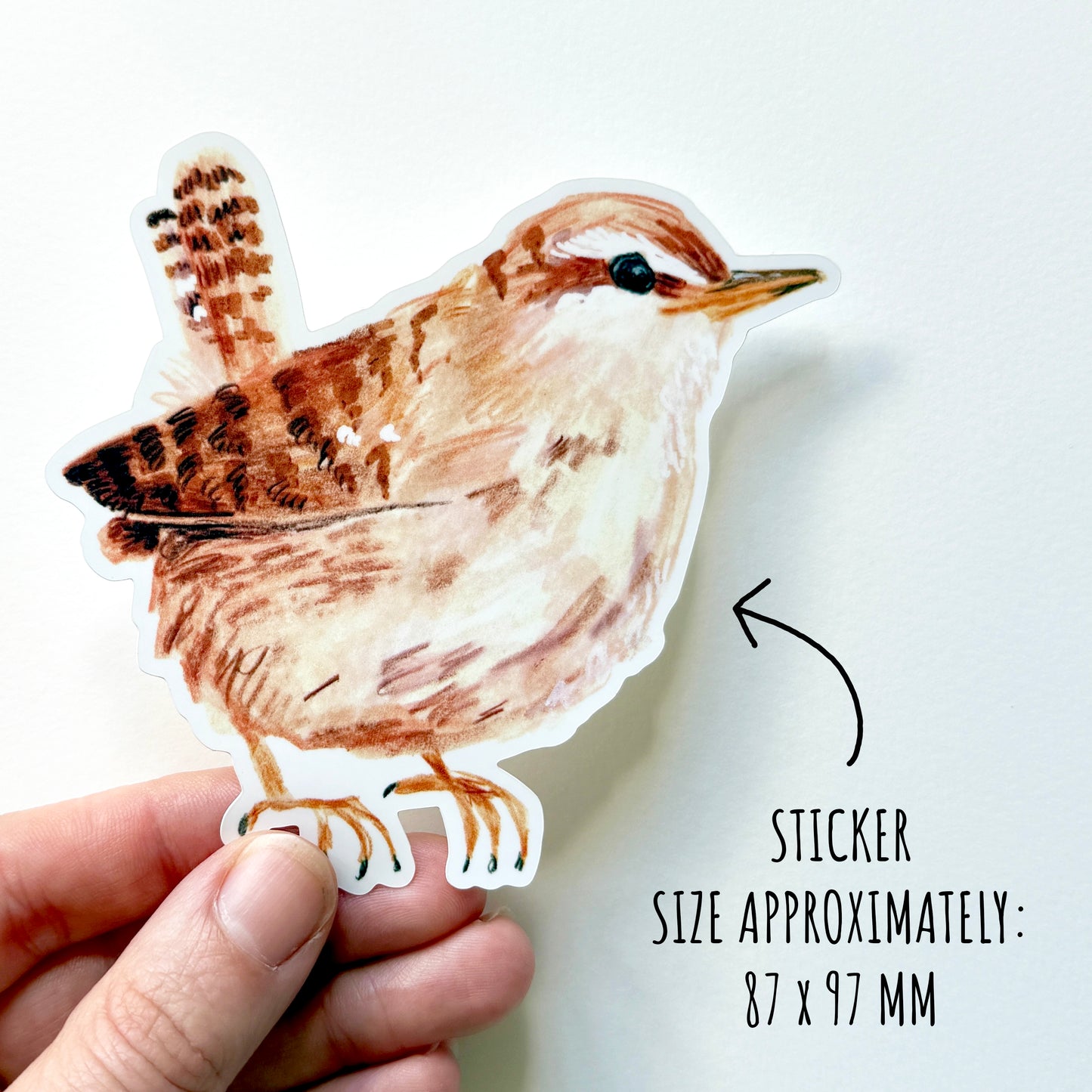 Little Wren Garden Bird Sticker