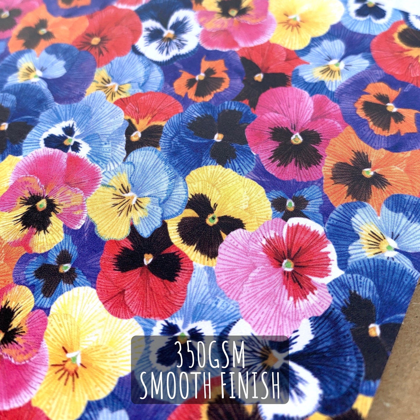 Pansy Happy Birthday Card