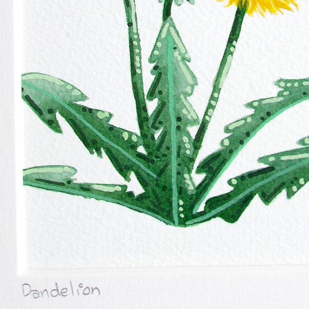 A close up of a watercolour and gouache painting showing the details and textures.