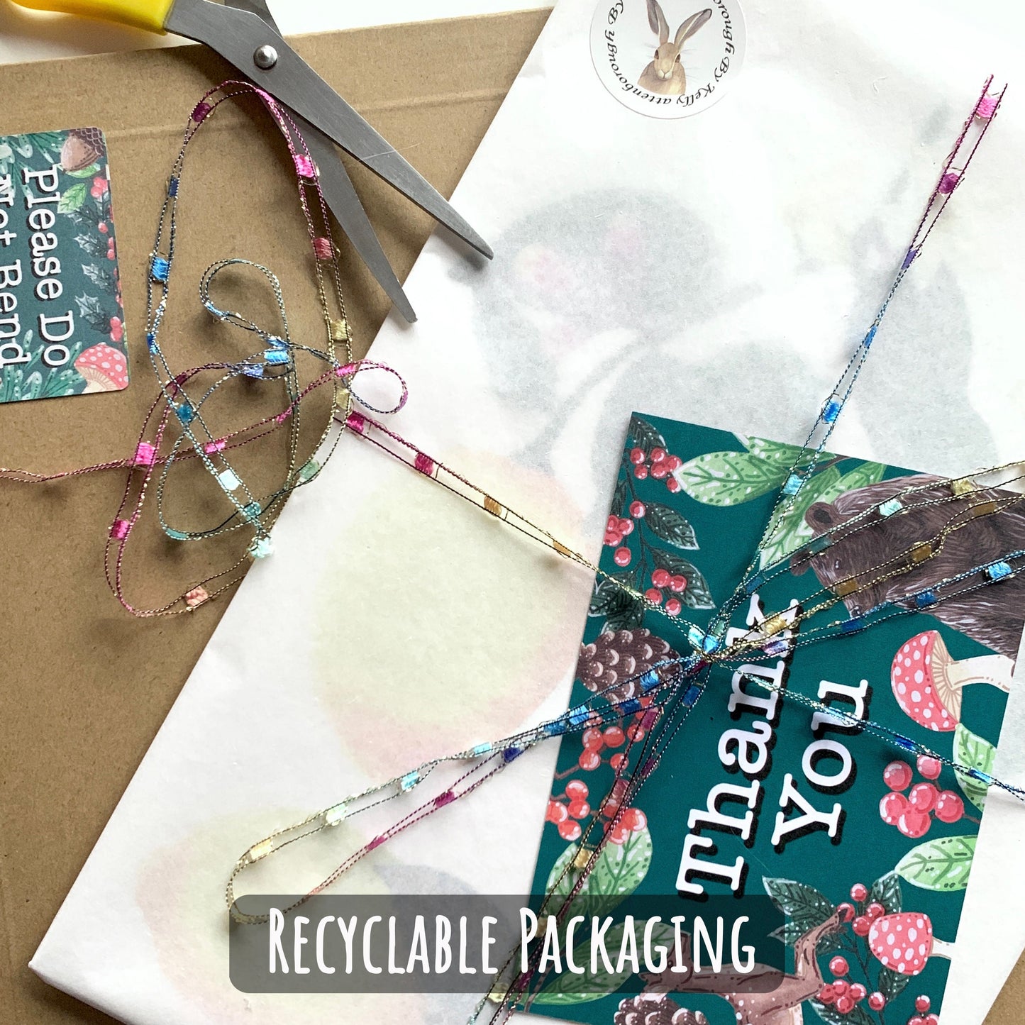 showing how your art print will be packaged. wrapped in tissue paper with a backing board, then placed in a hard backed envelope with an thank you card.