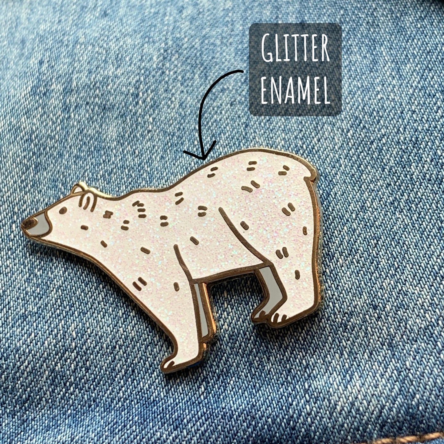 Polar Bear Pin Badge