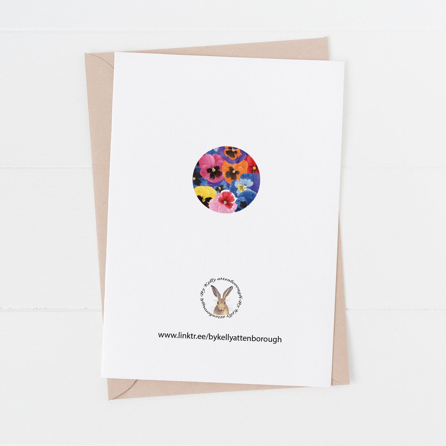 Pansy Happy Birthday Card