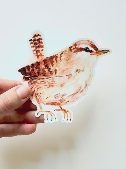 Little Wren Garden Bird Sticker